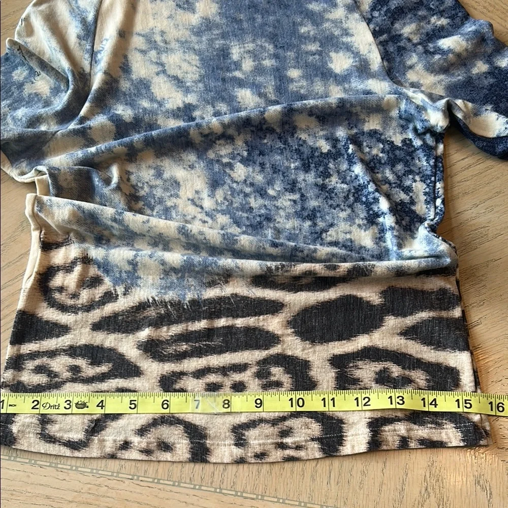 Roberto Cavalli, vintage Stylish Blue and Cream Women's Top - Picture 9 of 15
